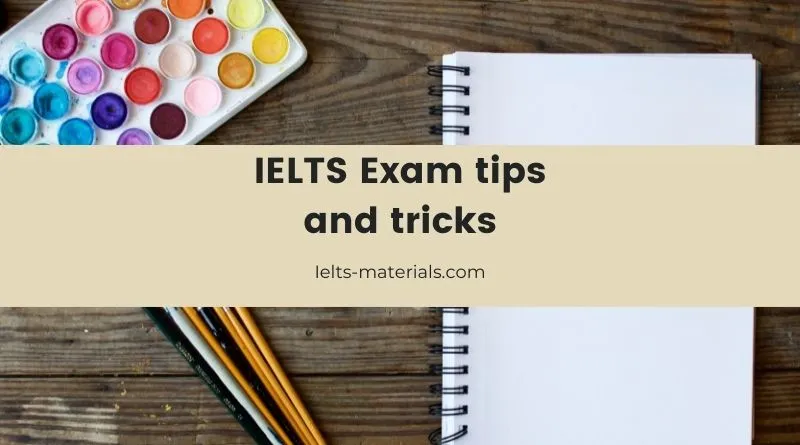 ielts exam tips and tricks